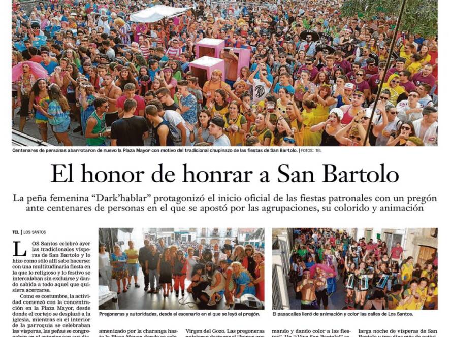 Honor a san Bartolo